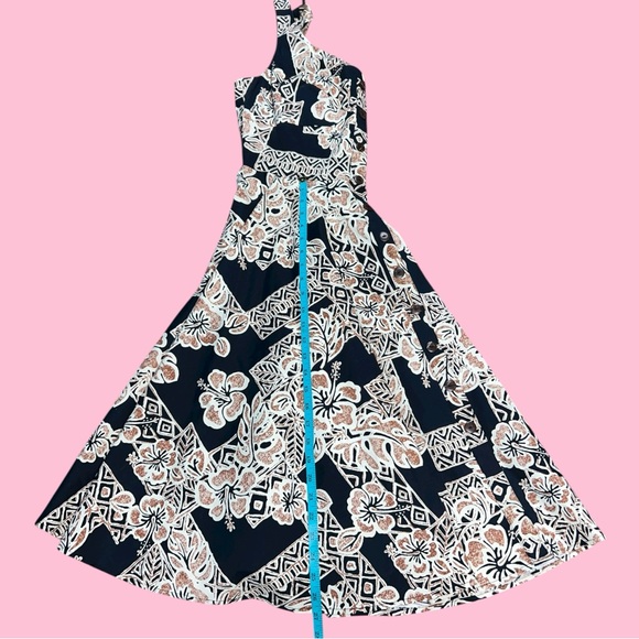 Hell Bunny Retro Hawaiian Kapa Tapa Tiki Pin-Up Dress NWT - Picture 10 of 10